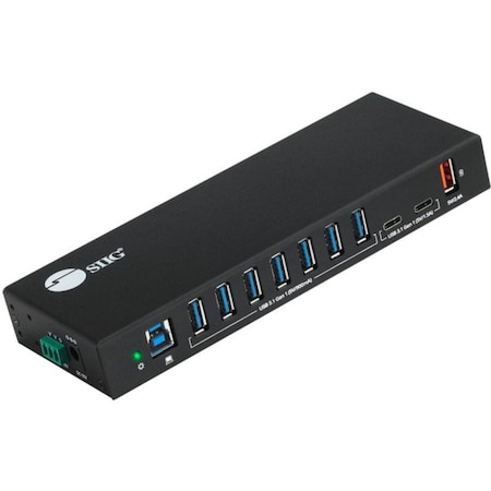 Siig 10-Port Industrial USB 5Gbps Hub ID-US0811-S1