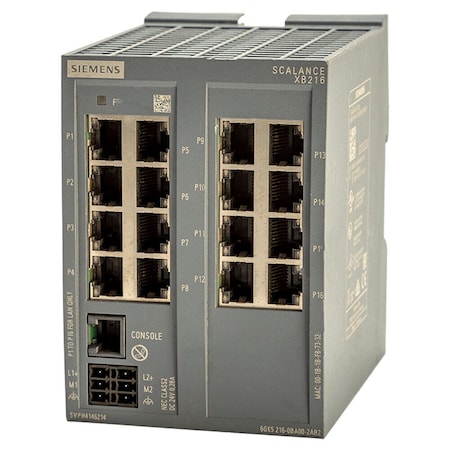 Siemens SCALANCE XB216 managed Layer 2 IE switch 16X 10/100 Mbit/s RJ45 ports 6GK5216-0BA00-2AB2