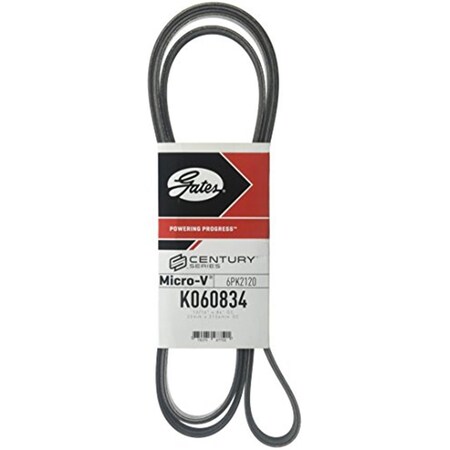 Powerhouse K060834 83.46 in. Micro-V Ribbed Belt for 2017 BMW 650i xDrive Gran Coupe 4.4L V8 Gas PO3582945