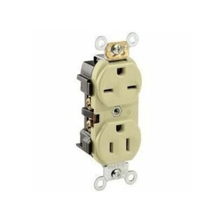 Leviton Industrial Series Heavy Duty Grade Duplex Receptacle, 15 Amp, 125/250 Volt 5292-I