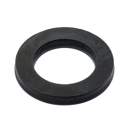 Zoro Select Flat Washer, For Screw Size M18 , Stainless Steel Black Oxide Finish Z8859SS-BX