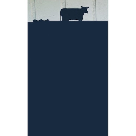 The Lazy Scroll Cow Garden Mount Weathervane cowin