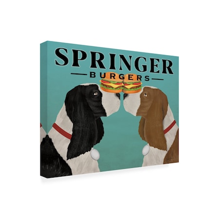 Trademark Fine Art Outdoor Canvas Art Ryan Fowler 'Springer Burgers' Wall Art for Patios, or Gardens WAP31718-OC1419WR
