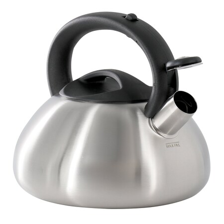 Hometrends 1.9 Liter Stainless Steel Whistling Kettle with Bakelite Handles 80728.02