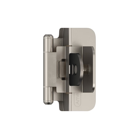 Amerock 3/8in 10 mm Inset Double Demountable Satin Nickel Hinge - 1 Pair BPR8700G10