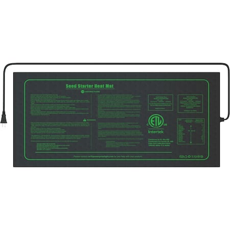 Ipower Upgrade 10in x 20in Durable Waterproof Seedling Heat Mat with ETL Certified, Warm Hydroponic GLHTMTLITES