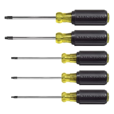 Klein Tools Screwdriver Set, TORX Cushion Grip, 5-Piece 19555