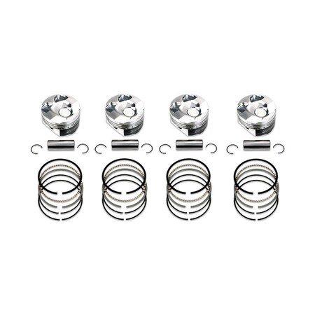 Manley Performance Dish Piston Set with Ring for 15 Plus Subaru FA20 WRX, 86.25 mm Plus 0.25 mm - 10-1 632702C-4