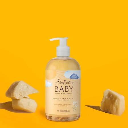 Shea Moisture Raw Shea Chamomile Argan Oil Baby Wash and Shampoo, 13 Ounce, 24PK 69560182