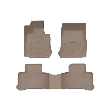 Weathertech Tan, Front and Rear FloorLiner HP 45898-1-2IM
