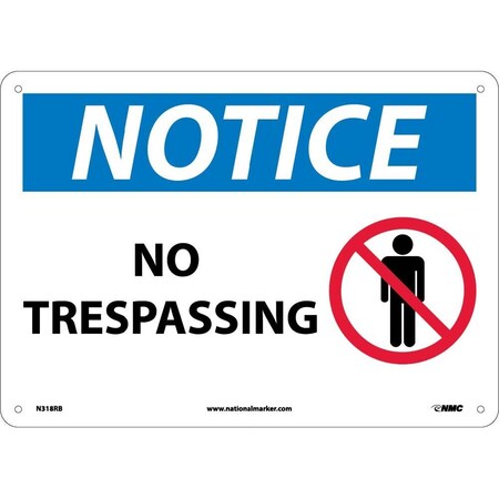 Nmc Notice No Trespassing Sign, N318RB N318RB