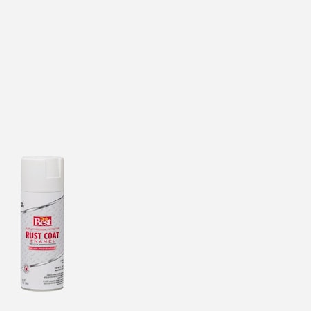 Do It Best Rust Coat Satin White 12 Oz. Anti-Rust Spray Paint 203539D