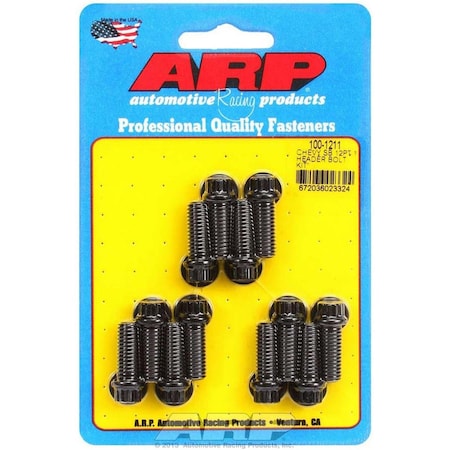 Arp 100-1211 Header Bolt Kit - 12 Point - 0.375 x 1.00 UHL ARP100-1211