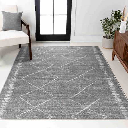 Jonathan Y Zaina Moroccan Beni Souk Gray/Cream 3 ft. x 5 ft. Area Rug MOH203C-3