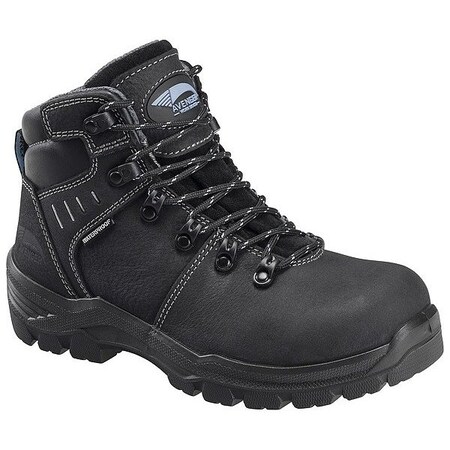 Avenger Safety Footwear Women's 6 in Carbon Fiber Toe 6-Inch Work Boot, Black, 8 1/2, W, A7450 7450