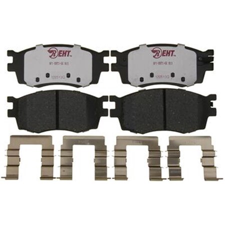 Rm Brakes EHT1156H Ceramic Brake Pad Set With Hardware R53-EHT1156H
