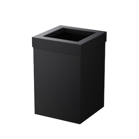 Gatco Modern Square 3 Gal. Wastebasket, Matte Black 1915
