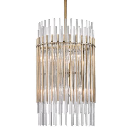Hudson Valley Lighting Wallis 8 Light Pendant 15 In. Aged Brass 6315-AGB