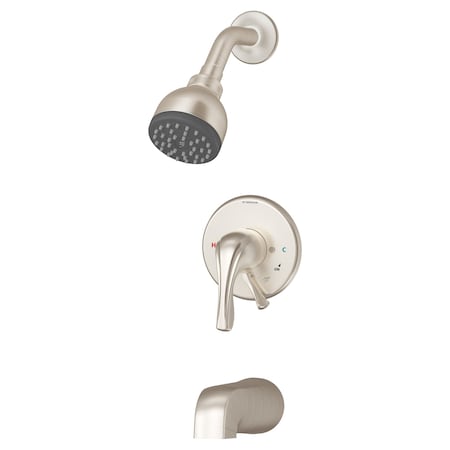 Symmons Origins Single Handle Tub and Shower Faucet Trim Kit - 1.5 GPM (Valve Not Included) S-9602-PLR-1.5-TRM-STN