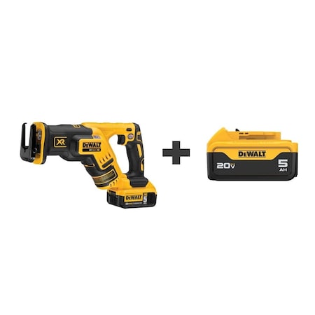 Dewalt Cordless Reciprocating Saw Kit, 20.0V, Includes Batteries/Charger DCS367P1/ DCB205