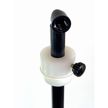 Gizmo Engineering Drum Suction 3/4 in Black polypropylene pipe, Adjustable, screen to keep particles out DPX-P-15/30G