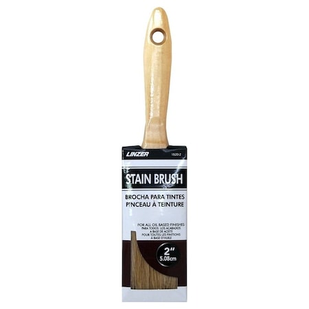 Linzer Stain Brush, 2 in L Bristle HD 1520-0200