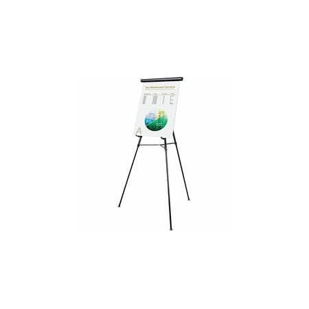 Universal Telescoping Easel, 3-Leg, 34-64", Black UNV43150
