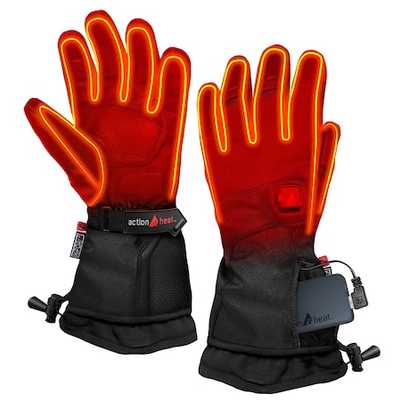 Actionheat 5V Battery Heated Premium Gloves, Men's, Black, M 675595808326