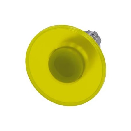 Siemens Illuminated mushroom pushbutton, 22 mm, round, metal, shiny, yellow 3SU1051-1CA30-0AA0