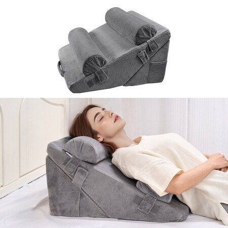 Vevor Orthopedic Bed Wedge Pillow 4 Pcs Adjustable for Back Leg Neck Sleep GERD, 4PK KD017