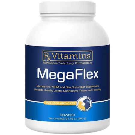 Rx Vitamins Mega-Flex Powder, Supports Healthy Joints, Connective Tissue, For Dogs/Cats, 21.16oz 8050