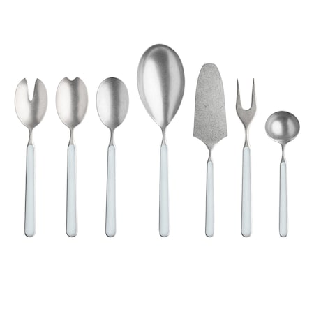 Mepra Fantasia Pewter Serving Set - 7 Pieces - Light Blue 10A62207P
