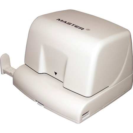 Master Products Master EP210 2-Hole Electric Punch, 12 Sheet Capacity, Platinum EP210