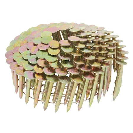 Metabo Hpt Roofing Nail, 2D, 1 in L, Steel, Electro-Galvanized, Full Round Head, Smooth Shank 12100HPT