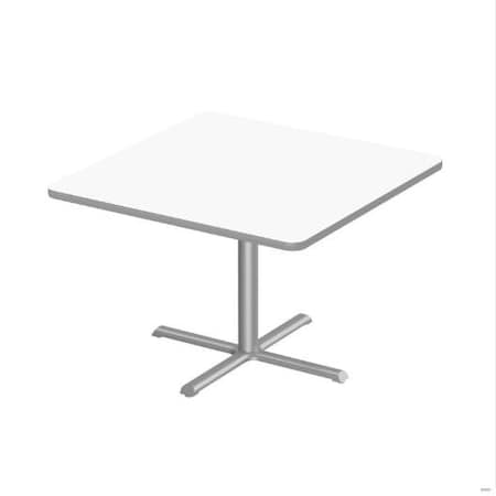Correll Square 42 in W, 42 in L, 29 in H, Particleboard Top, Frosty White SXT42DES-80-98-13