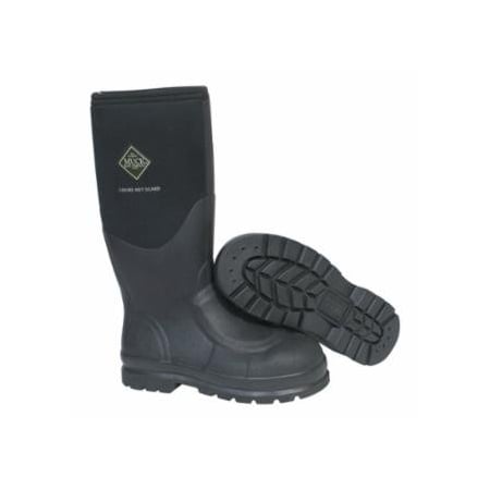 Muck Chore Met Guard Boots, Size 14, 16 in H, Rubber, Black 617-CHS-META-BLK-140