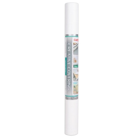Con-Tact Brand Creative Covering Adhesive Covering, White, 18" x 16 ft 16F-C9A952-06