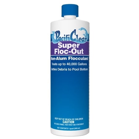 Pacificlear Super Floc Out Pool Chemical, 1 qt Bottle F071001012PC