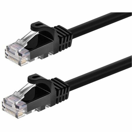Monoprice CAT6 6IN BLACK 12-PK PATCH CABLE_ UTP_ 24AWG_ 550MHZ_ PURE BARE COPPER, 12PK 41810
