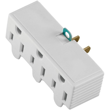 Eaton Wiring Devices Plug Adapter, Outlet Adapter, 1-15 to 5-15R, White BP1219W