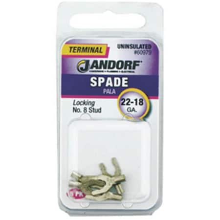 Jandorf Specialty Hardw 60979 Unisulated Spade Terminal 2218 ga., 8 in. Stud 3401932