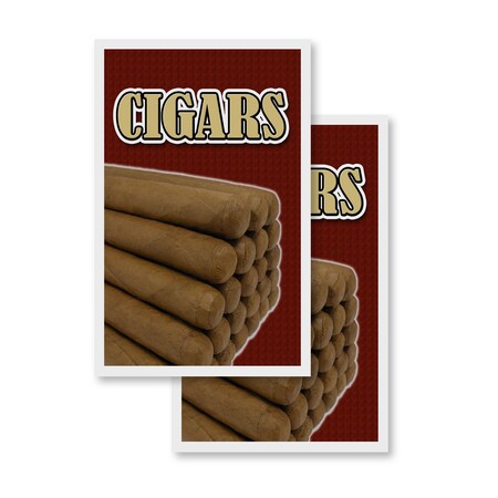 Signmission Cigars, Vinyl Decals Only 24 Inch x 36 Inch, Vinyl Decal, 2PK DSB-2436-2PACK-Cigars