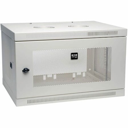 Tripp Lite 6U WALL MOUNT RACK ENCLOSURE SERVER CABINET WALLMOUNT DOORS SIDES WHITE SRW6UW