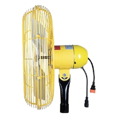 Jan Fan MountedFan, Yellow, 30inDia, Steel, 3Blade JF-AKF30-DCS-Y