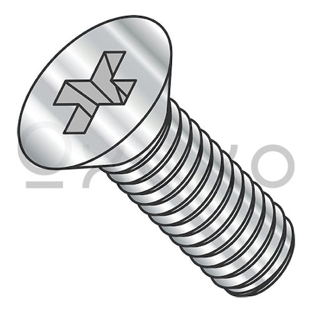 M6-1.0X20 Din 965 Metric Phillips Flat Machine Screw Full Thread A4 Stainless Steel, 1500PK