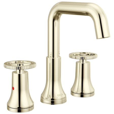 Delta Trinsic Two Handle Widespread Bathroom Faucet In Polished Nickel 35547-PNMPU-DST