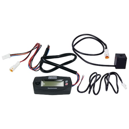 Powerhouse Digital 300 deg Tire Temperature Gauge Complete Kit with Fahrenheit Harness & Sensor PO3616057