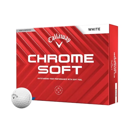Callaway Chrome Soft White 2024 Golf Balls - 1 Dozen 642126112