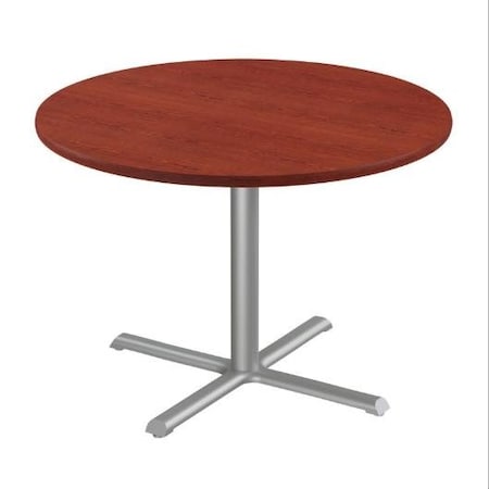 Correll Round Cafe Table, 42 in W, 42 in L, 29 in H, Particleboard Top, Cherry SXT42R-21-98-21