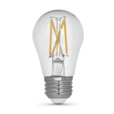 Feit Electric /2 LED Bulb, General Purpose, A15 Lamp, 60 W Equivalent, E26 Lamp Base, Dimmable, Clear BPA1560/950CA/FIL